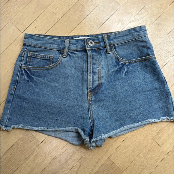 Forever 21 Pants - Forever 21 Blue Jean Shorts High-Waisted Distressed